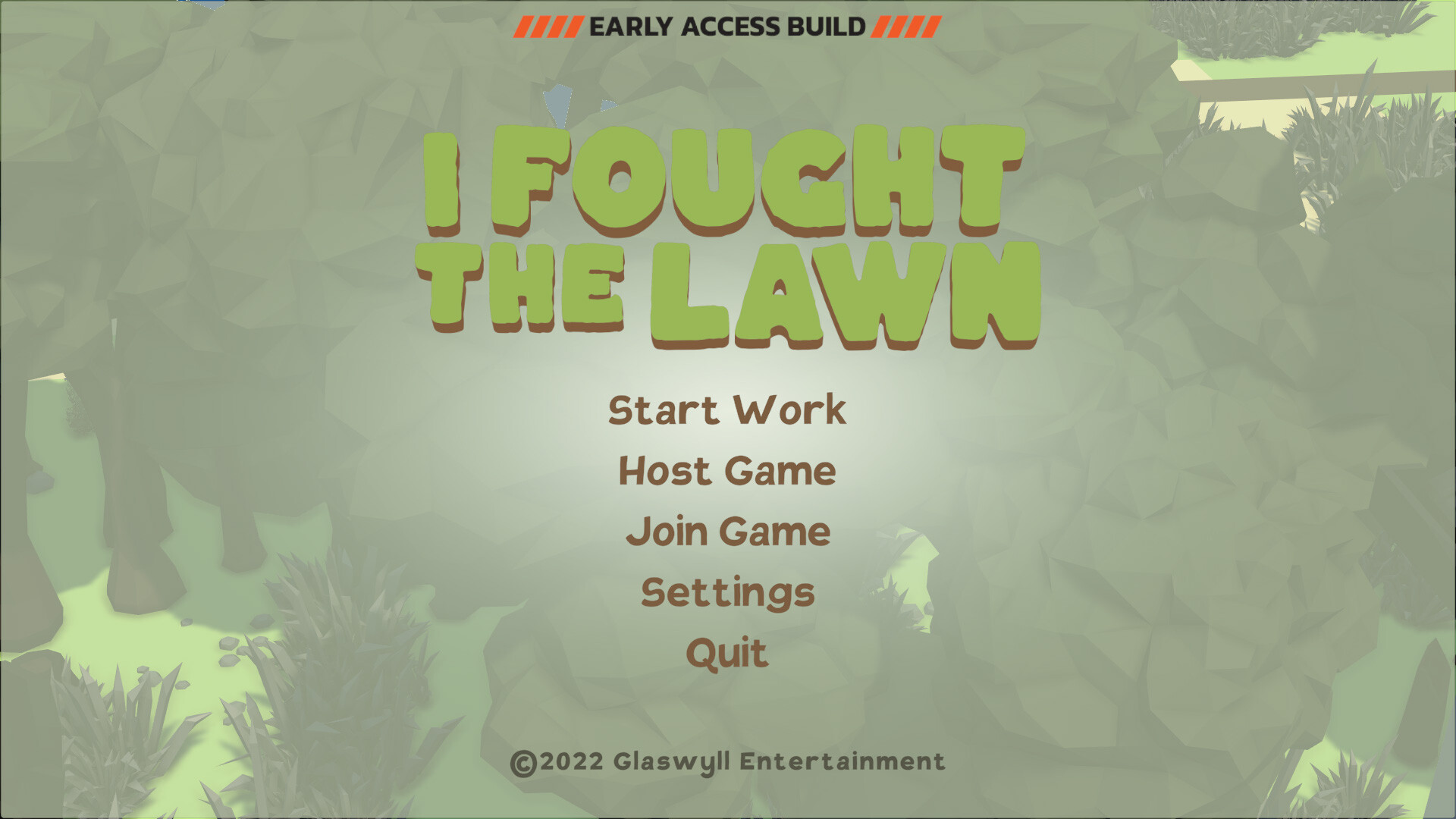 I Fought the Lawn early access gameplay screen capture